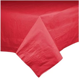 Obrus papierowy, Premium, czerwony, 274x137 cm - Dekoracje i nakrycia stołu na imprezę - miniaturka - grafika 1