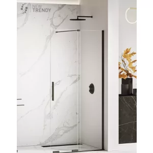 New Trendy EXK-4190 KABINA SMART BLACK WALK-IN 90x200 CZYSTE 8mm ACTIVE SHIELD - Kabiny prysznicowe - miniaturka - grafika 1