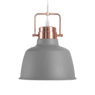 Lampy sufitowe - BLmeble Lampa wisząca szaro-miedziana NARMADA BLmeble - miniaturka - grafika 1