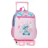 Plecaki szkolne i tornistry - Joumma Disney Heart Stitch Plecak Szkolny z Wózkiem Różowy 23x28x10 cm Poliester 6,44L, Różowy kolor, Talla única, plecak szkolny na kółkach - miniaturka - grafika 1