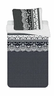 Komplet pościeli 4 szt. 140x200-2szt 70x90 - 2szt.Ornamenty biala z mikrofibry - Pościel - miniaturka - grafika 1