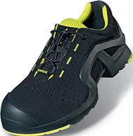 Obuwie robocze - Uvex 1 x-tended Support półbuty ochronne S1 P SRC, buty robocze dla kobiet i mężczyzn, czarne/limonkowe, Czarny Limetka, 45 EU - miniaturka - grafika 1