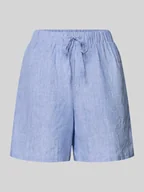 Spodenki damskie - Lniane szorty z wzór w paski model 'ERAS' - miniaturka - grafika 1