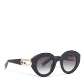 Okulary przeciwsłoneczne - Okulary przeciwsłoneczne Furla WD00157 A.0116 CN O6000 Czarny - miniaturka - grafika 1