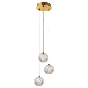 Lampa wisząca Diamond 3 3xLED CCT złota LP-2202/3P GD - Light Prestige - Lampy sufitowe - miniaturka - grafika 1