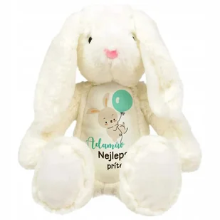 MASKOTKA MIŚ PRZYTULANKA KRÓLIK NA URODZINY NEJLEPŠÍ PŘÍTEL VAŠE JMÉNO WZ - Maskotki i pluszaki - miniaturka - grafika 1