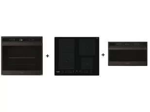 Whirlpool Piekarnik W6 OM4 4S1 H BSS + Płyta WF S0160 NE + Mikrofalówka W6MD440BSS - Zestawy AGD - miniaturka - grafika 1
