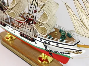 Statek Łódź Drewniana Kolekcjonerski Żaglowiec Okręt - Modele zdalnie sterowane - miniaturka - grafika 3