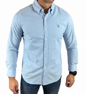 Koszule męskie - Koszula męska classic fit błękitna Ralph Lauren 710548535 XXL - miniaturka - grafika 1