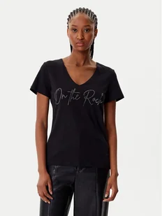 Morgan T-Shirt 242-DLUCAS Czarny Regular Fit - Koszulki i topy damskie - miniaturka - grafika 1