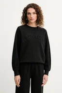 Bluzy damskie - Silvian Heach bluza BASSIN damska kolor czarny z aplikacją GPA25113FE - miniaturka - grafika 1
