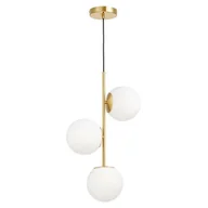 Lampy sufitowe - Lumina Deco Deco NOWOCZESNA LAMPA WISZĄCA MOSIĘŻNA STELVIO W3 LDP 6041-3 (MD) - miniaturka - grafika 1