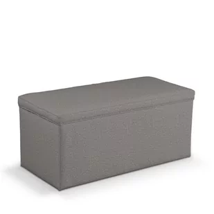 Dekoria.pl Dekoria.pl Skrzynia tapicerowana szary 120 × 40 × 40 cm Edinburgh - Pufy i podnóżki - miniaturka - grafika 1