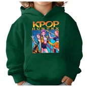 Bluzy dla dziewczynek - BLUZA DZIECIĘCA K-POPOWE ŁOWCZYNIE DEMONÓW HUNTRIX 122-128 Z KAPTUREM - miniaturka - grafika 1