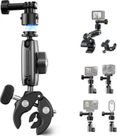 Akcesoria do kamer sportowych - TELESIN S3-HBM-01 Uchwyt z szybkozłączką na kierownicę, stop aluminium, obracany o 360′, z adapterem do mocowania kamery sportowej - miniaturka - grafika 1