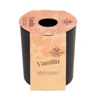 Świece - Świeczka sojowa Powąchaj mnie Vanilla czarna 130 ml - miniaturka - grafika 1