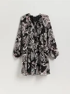 Sukienki - Reserved - Wzorzysta sukienka mini - wielobarwny - miniaturka - grafika 1