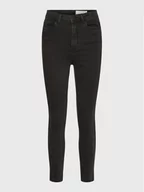 Spodnie damskie - Noisy May Jeansy 27019633 Czarny Slim Fit - miniaturka - grafika 1