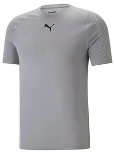 Puma Koszulka sportowa w kolorze szarym - Koszulki sportowe męskie - miniaturka - grafika 1