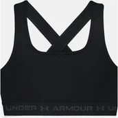 Biustonosze - Biustonosz sportowy damski Crossback Mid Bra Under Armour - miniaturka - grafika 1