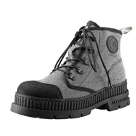 Botki damskie - trzewiki damskie ALTERCORE szare (DENT VEGAN LIGHT GREY) - miniaturka - grafika 1