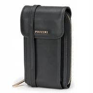 Torebki damskie - Torebka Damska Na Telefon Mini Mała Crossbody Czarna PUCCINI BML060T-1 - miniaturka - grafika 1