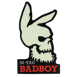 Naszywka M-Tac Bad Boy fluorescencyjna - Black (51316299) - Odzież taktyczna i umundurowanie - miniaturka - grafika 1