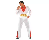 Stroje karnawałowe - Zestaw dla dorosłych "Elegancki Elvis" (koszula, spodnie, pasek, chusta), rozm. M - miniaturka - grafika 1