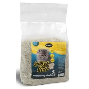 Żwirek bentonitowy zbrylający zapach morski 5 l Casti - Żwirek dla kotów - miniaturka - grafika 1