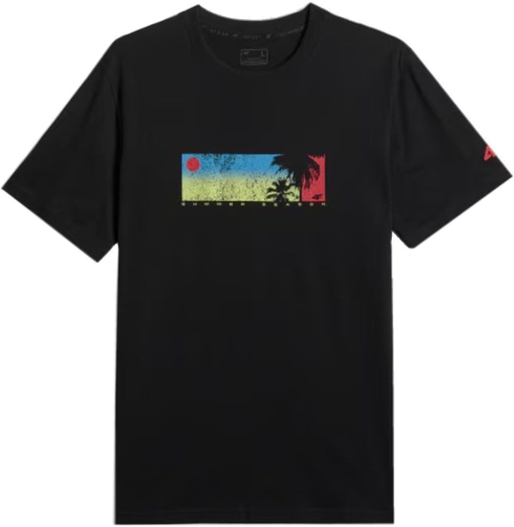 4f KOSZULKA MĘSKA SPORTOWA T-SHIRT 4F OKRĄGŁY DEKOLT M3335