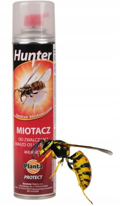 Hunter Preparat owadobójczy do zwalczania os i szerszeni 300ml Aerozol