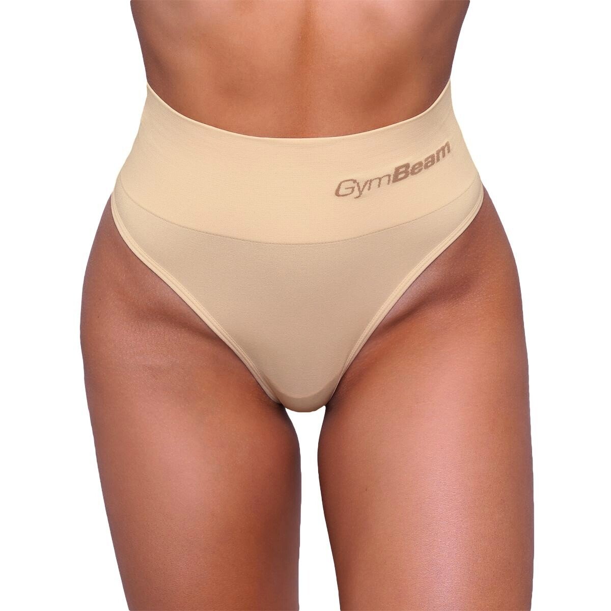 Majtki damskie GymBeam Brasilian Briefs 2Pack Nude XXL