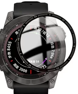 Szkło Hybrydowe Full Glue 5D Do Garmin Fenix 7X Czarny - Akcesoria do smartwatchy - miniaturka - grafika 1