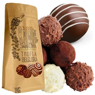 Kawa mielona smakowa Trufla Belgijska 1 kg o smaku trufli belgijskiej - Cappuccino i kawy smakowe - miniaturka - grafika 1