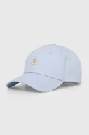 Czapki damskie - Tommy Hilfiger czapka z daszkiem bawełniana kolor niebieski gładka - miniaturka - grafika 1