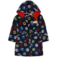 Moda i Uroda OUTLET - Granatowy, miękki szlafrok z kapturem Avengers 18-24m 92 cm - miniaturka - grafika 1