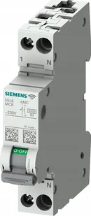 Siemens Wyłącznik nadmiarowoprądowy z pomiarem i komunikacją SENTRONcom WIFI AC 230V 6KA 1+N charakterystyka C 6A TRMS 5SL6006-7MC - Bezpieczniki elektryczne - miniaturka - grafika 1