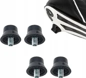 Piłka nożna - 4X Korki Zamienne 16Mm Gumowe Do Korków Do Butów Piłkarskich Czarne - miniaturka - grafika 1