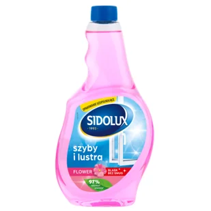 Płyn do mycia szyb flower zapas 500 ml SIDOLUX CRYSTAL - Płyny do mycia szyb - miniaturka - grafika 1
