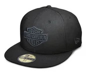 Czapki i chusty sportowe męskie - Harley‑Davidson Tonal Bar & Shield Logo Black 59FIFTY Cap - miniaturka - grafika 1