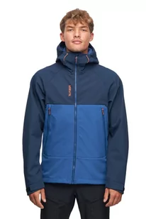 Kurtka męska softshell Alpinus Pelat niebieski - Kurtki i kamizelki sportowe męskie - miniaturka - grafika 1