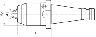 Uchwyt wiertarski CNC AKL DIN2080 1-16mm SK40 ALBRECHT - Uchwyty wiertarskie - miniaturka - grafika 2