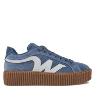 Sneakersy damskie - Sneakersy Weekend Max Mara 2515761094600 Niebieski - miniaturka - grafika 1