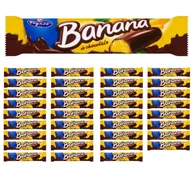 Batoniki - Figaro Pianka o smaku bananowym w czekoladzie 25 g x 35 sztuk - miniaturka - grafika 1