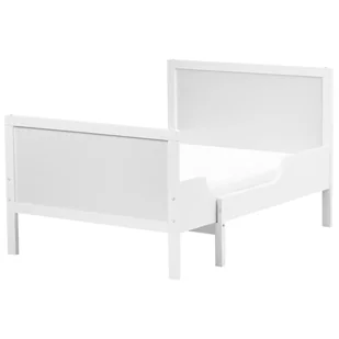 Rozsuwane łóżko dziecięce Drewno sosnowe MONTIGNY 90 x 200 cm Biały - Łóżka dla dzieci i młodzieży - miniaturka - grafika 1