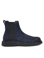 Botki męskie - Calvin Klein Sztyblety Combat Ess Chelsea Boot Su YM0YM01372 Granatowy - miniaturka - grafika 1
