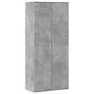 Szafki na buty - vidaXL Szafka na buty betonowa szara 80x39x178 cm materiał drewnopochodny - miniaturka - grafika 1