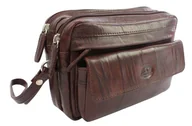 Torby męskie - Ekskluzywna Saszetka Premium Męska Skórzana El Forrest MB25 23 Skóra Naturalna Bydlęca CZEKOLADOWA 21 x 17 x 8 [cm] - miniaturka - grafika 1