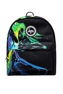 Plecaki - hype Unisex czarny marmur atrament mini plecak z herbem, Czarny, Jeden rozmiar, Casual - miniaturka - grafika 1