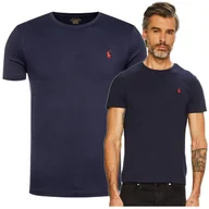 Koszulki męskie - tshirt polo ralph lauren koszulka meska basic granatowa tshirt polo ralph lauren koszulka meska basic granatowa r.XL - miniaturka - grafika 1